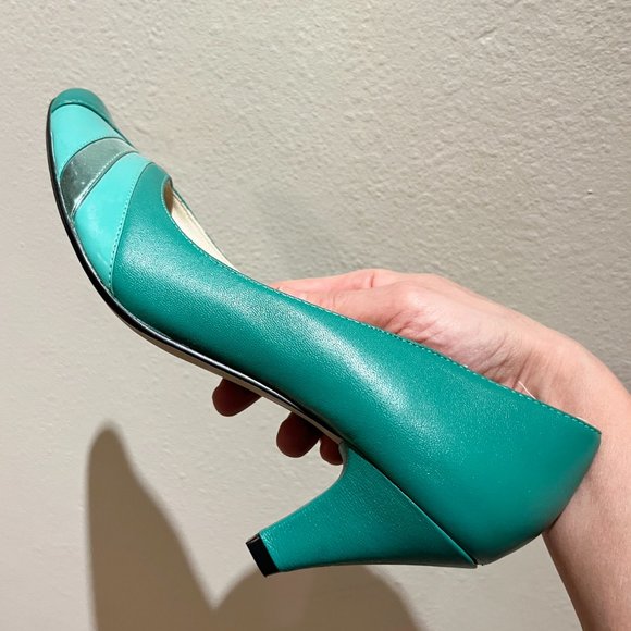Emerald Green Heels - Size 9 - Seychelles - Super Cute - Picture 12 of 16